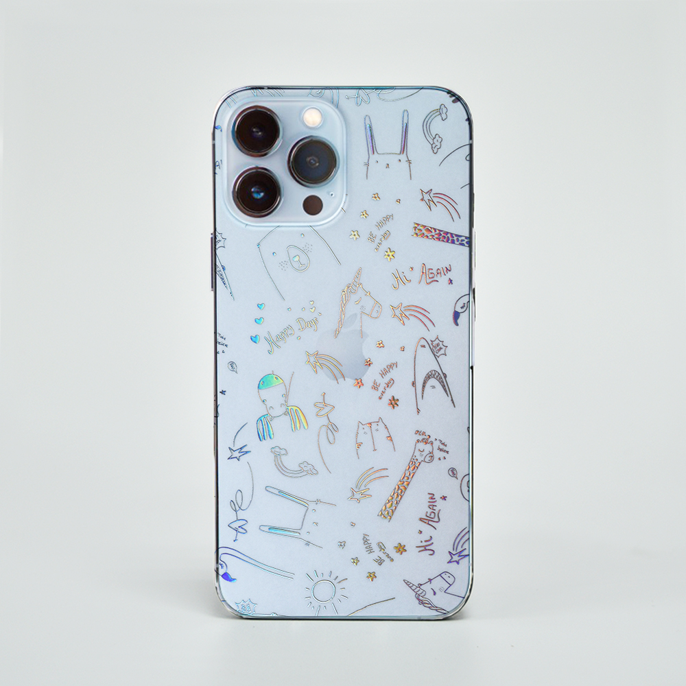 A5鈦晶流光變色膜-可愛插畫