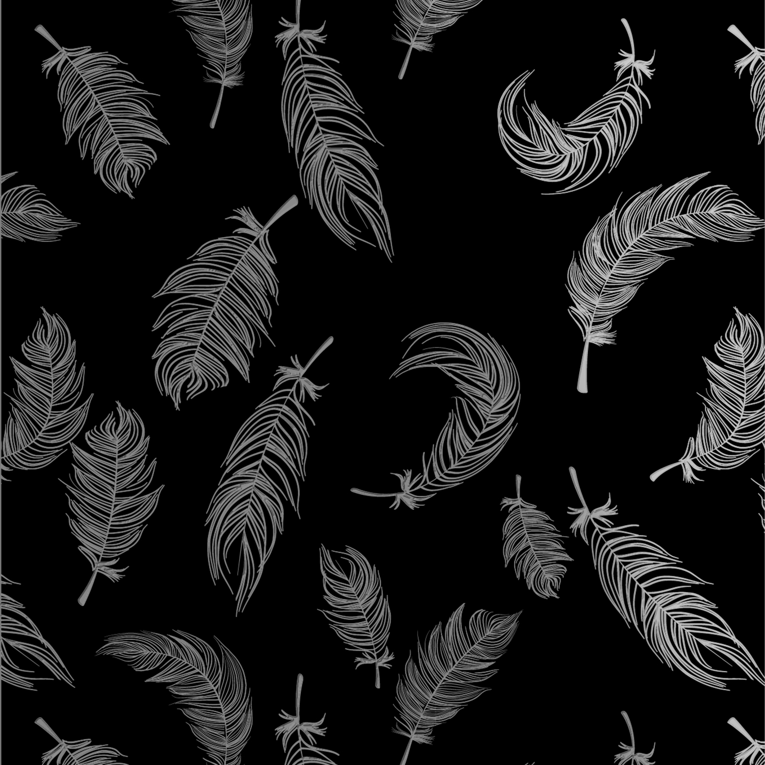 黑占-A3晶雕膜-羽毛