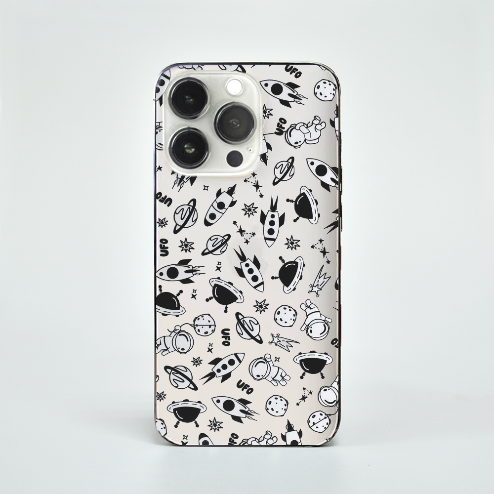 A5-3D立體黑曜冰雕膜-太空人