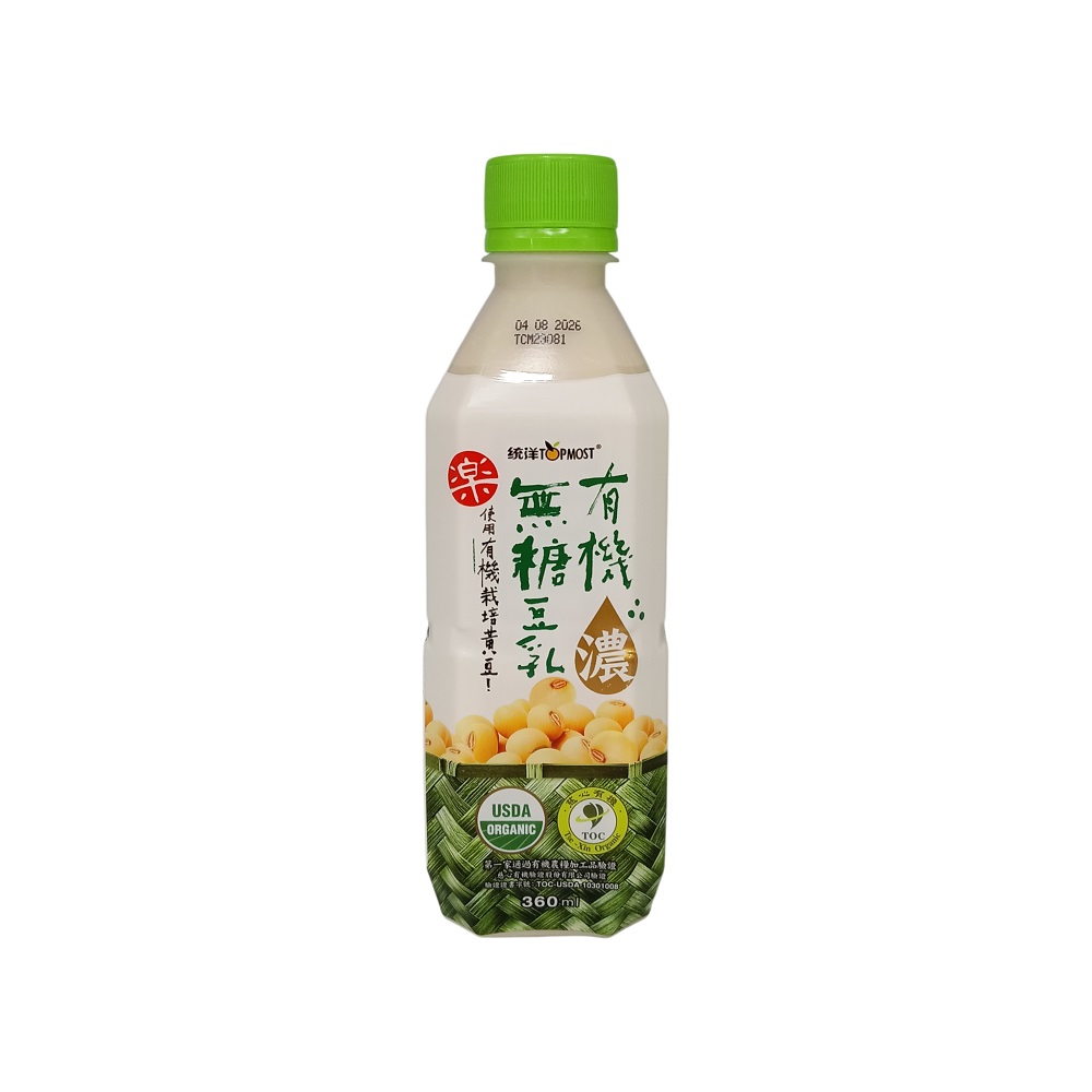 【里仁】統洋 有機無糖豆乳360ml(濃度up) 【里仁】統洋 有機無糖豆乳360ml(濃度up)