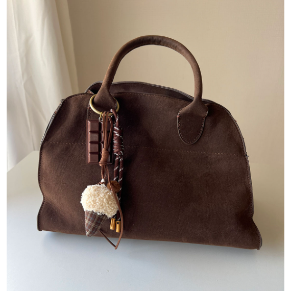 【當季棕色!格紋甜筒冰淇淋掛飾】7