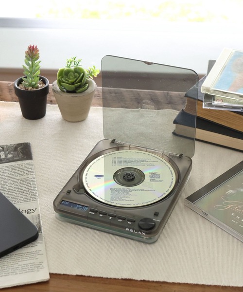 「日本 RELAX Pixel Tunes 」復古CD PLAYER 復古透明 CD播放器 可壁掛 「日本 RELAX Pixel Tunes 」復古CD PLAYER 復古透明 CD播放器 可壁掛