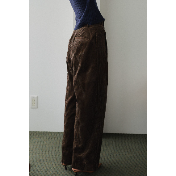 【 tento 】Wide-Leg Corduroy Pants|高腰寬版燈芯絨長褲3