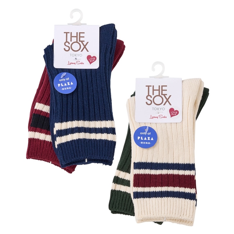 【PLAZA 限定 】THE SOX 羅紋線條短襪 2雙組 【PLAZA 限定 】THE SOX 羅紋線條短襪 2雙組