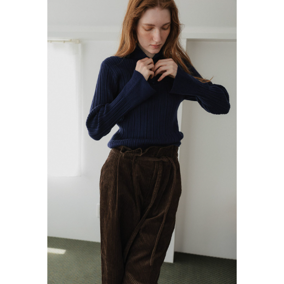 【 tento 】Wide-Leg Corduroy Pants|高腰寬版燈芯絨長褲7