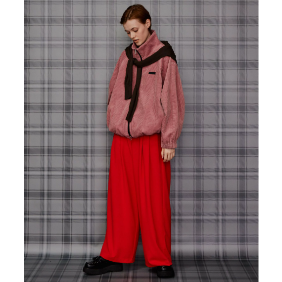 【 MAISON SPECIAL 】Corduroy High-Neck Blouson|燈芯絨高領外套2