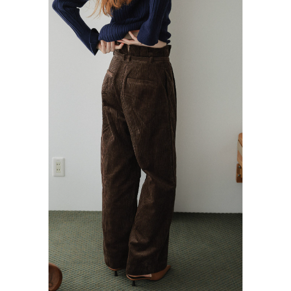 【 tento 】Wide-Leg Corduroy Pants|高腰寬版燈芯絨長褲4