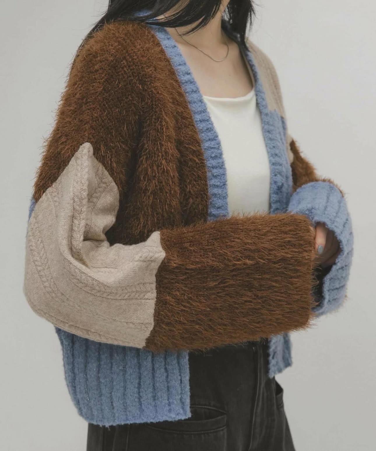 【日本 直送 】補丁/拼布針織外套7