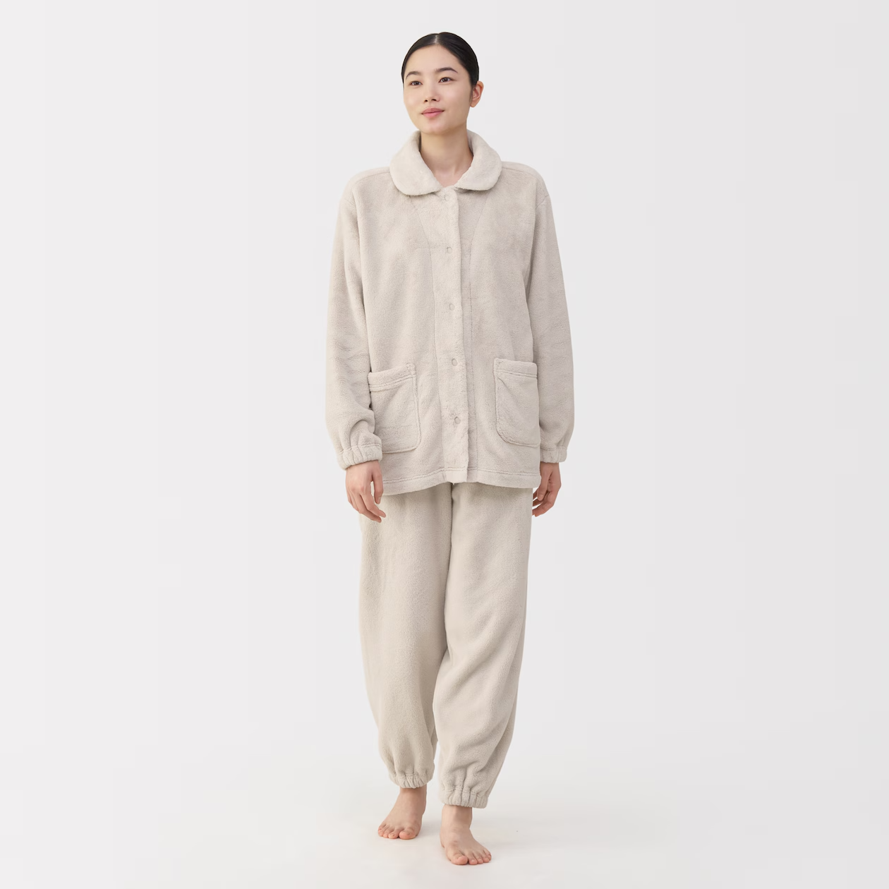 【日本MUJI 】女士抗靜電穿著式毛毯睡衣 【日本MUJI 】女士抗靜電穿著式毛毯睡衣