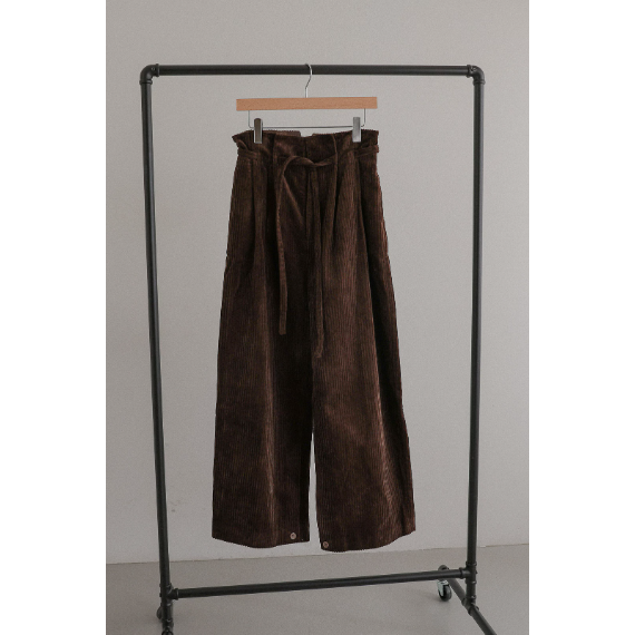 【 tento 】Wide-Leg Corduroy Pants|高腰寬版燈芯絨長褲14