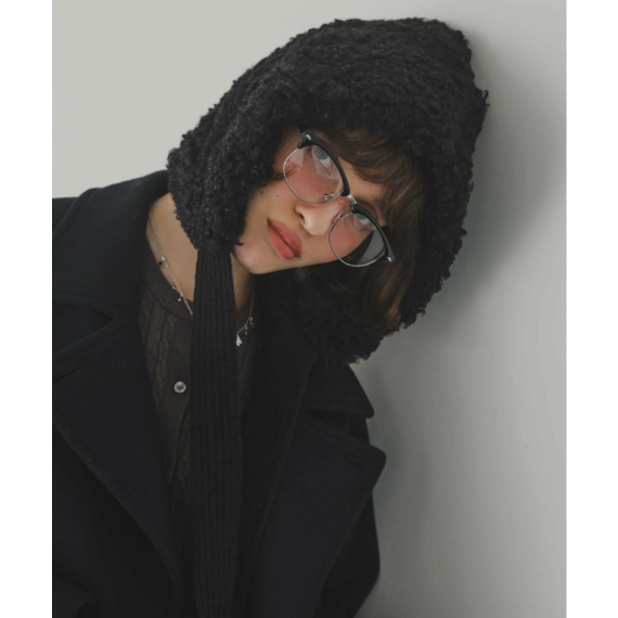 【圈圈絨毛連帽】