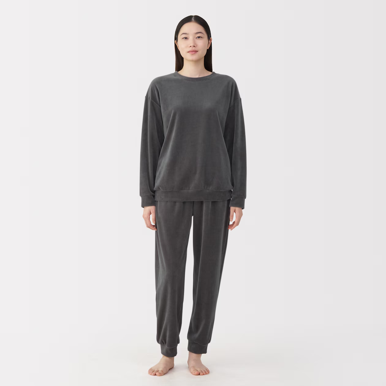 【日本 MUJI 】婦人・棉質天鵝絨長袖家居服套組 【日本 MUJI 】婦人・棉質天鵝絨長袖家居服套組