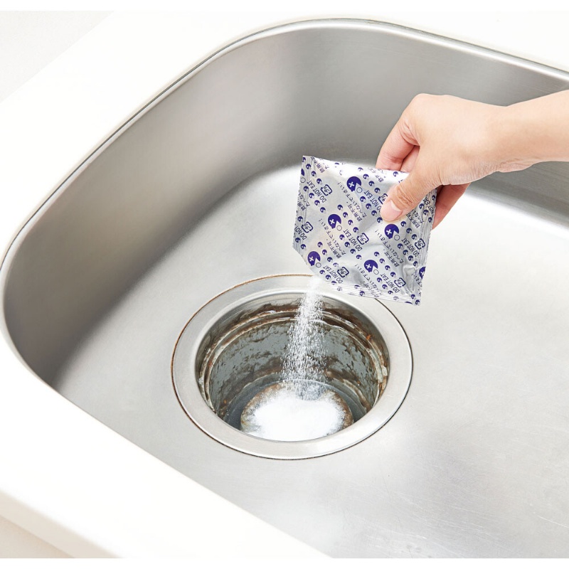 【日本 COGIT 】廚房排水口BIO泡沫除臭清潔粉40g×6包5