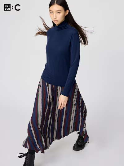 【日本UNIQLO 】極暖 HEATTECH 羊絨混紡高領 T 恤8