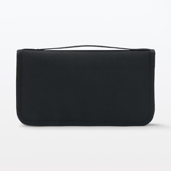 【日本MIJI 】附透明口袋的聚酯纖維護照套