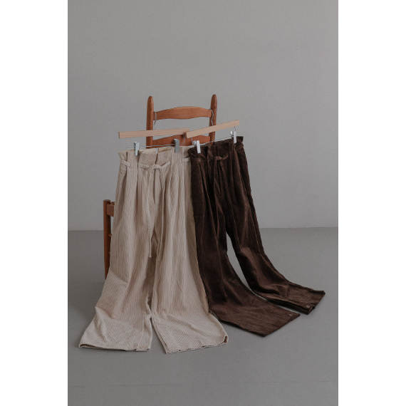 【 tento 】Wide-Leg Corduroy Pants|高腰寬版燈芯絨長褲16