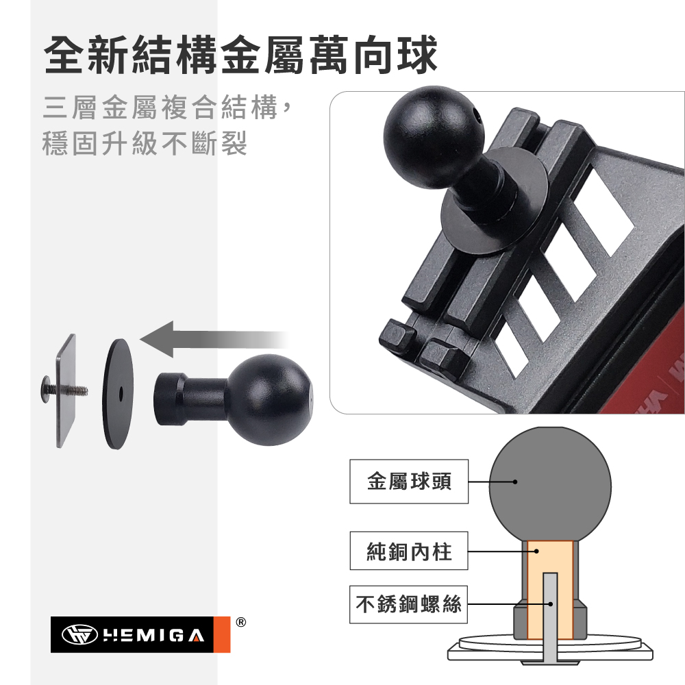 XForce 手機架 2026年 台灣研發 三菱XForce 車用手機架 三菱 純扣卡 金屬球頭 汽車手機架7