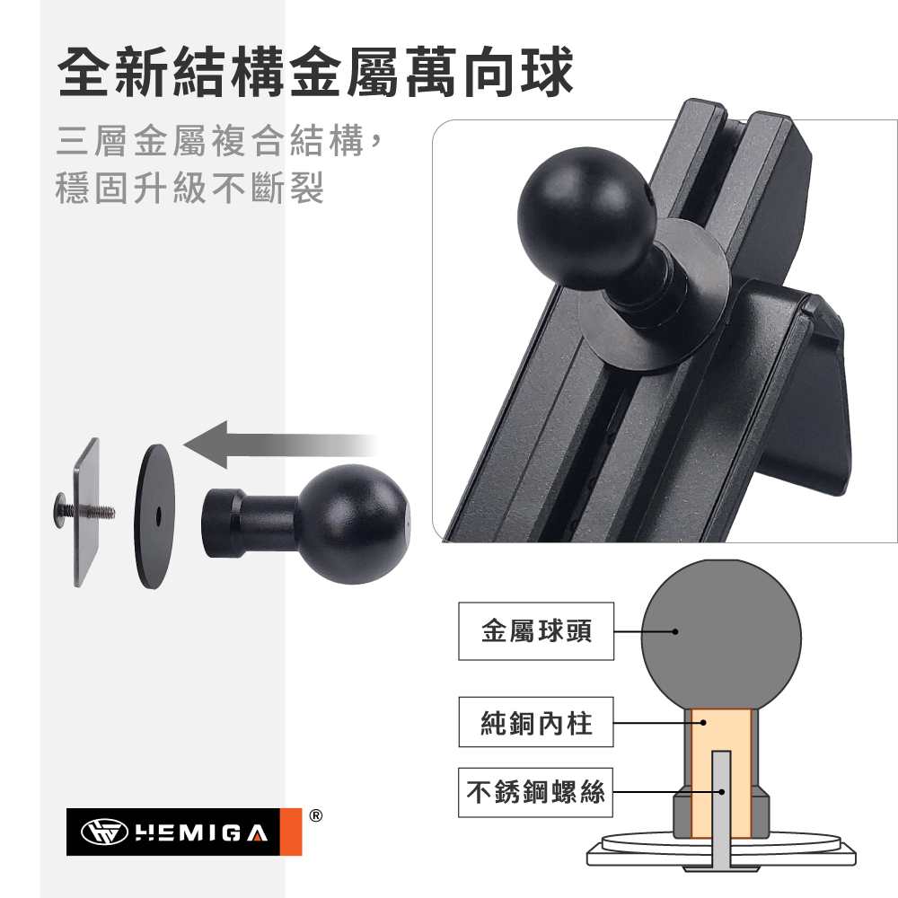 XForce 手機架 2026年 台灣研發 三菱XForce 車用手機架 三菱 純扣卡 金屬球頭 汽車手機架7