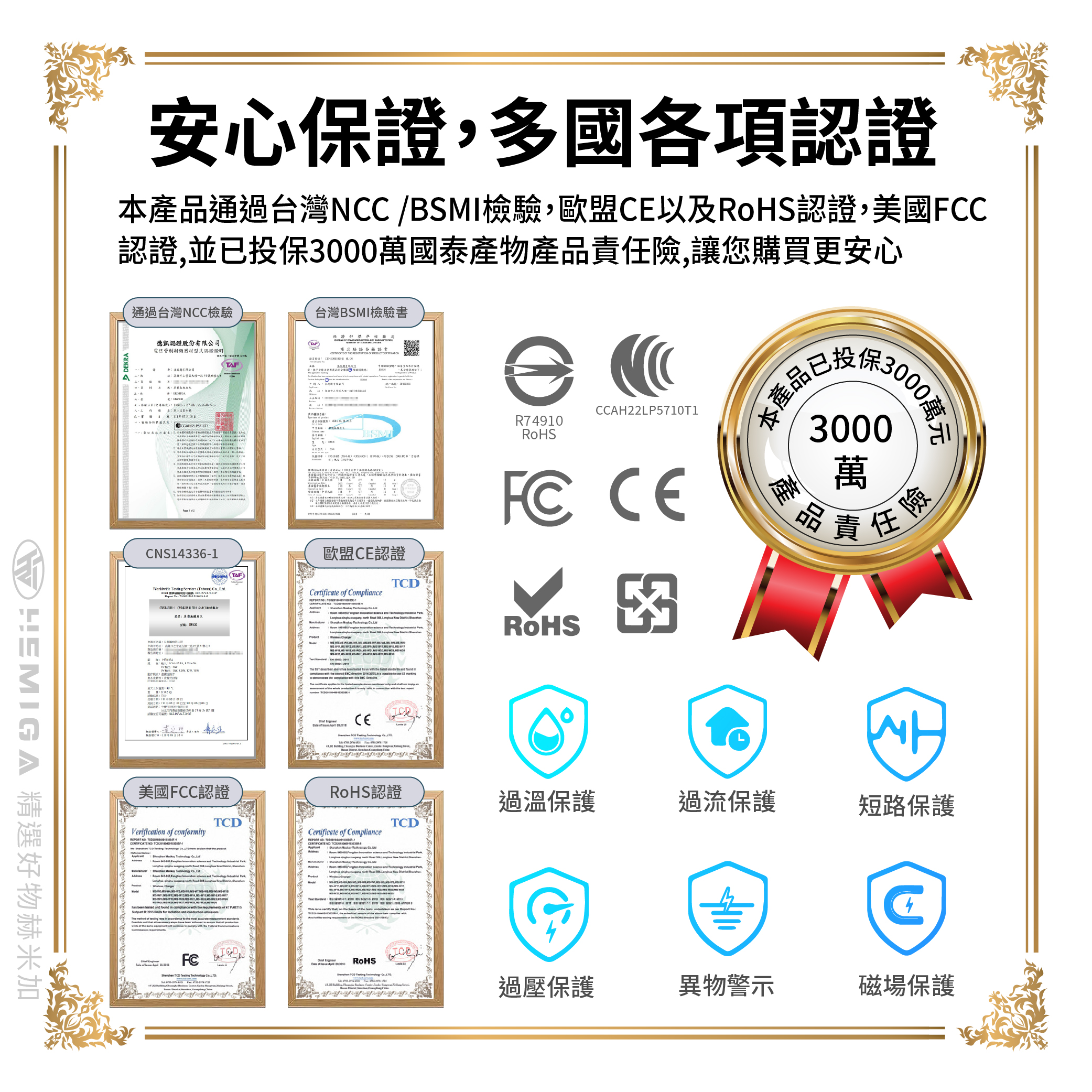 HEMIGA 無線充電 超穩固吸盤 15W 雙線圈 台灣芯片 手機架 吸盤 相容 HW830 通用型10