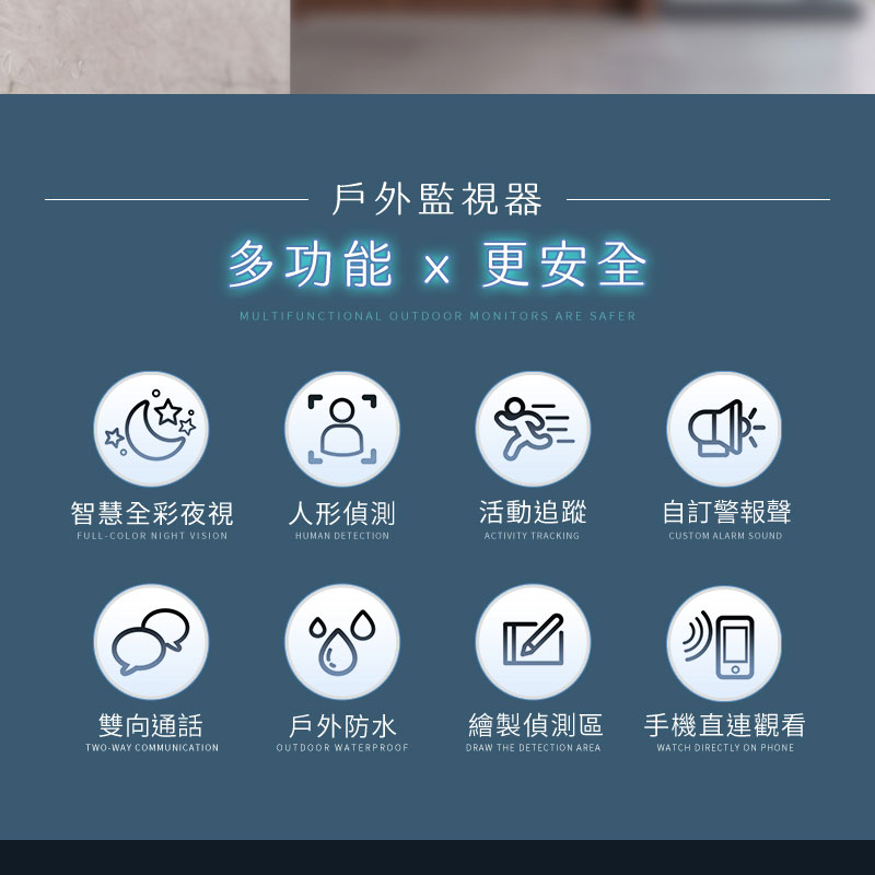 【UTA鴻嘉源】戶外防水小型無線監視器 RL-5 (自帶AP熱點/沒網也能看/IP67防水/星光全彩夜視/AI人形追蹤/自訂區域偵測/台灣雙認證公司貨)3