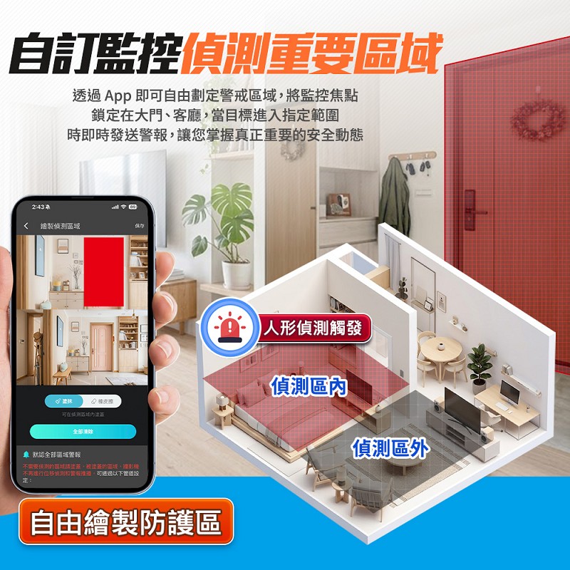 【UTA鴻嘉源】AI變焦通話室內監視器 RL-3 (一鍵反向通話/20X變焦/物理隱私遮蔽/星光全彩夜視/AI自動人臉追蹤/自訂警報/台灣雙認證公司貨)7