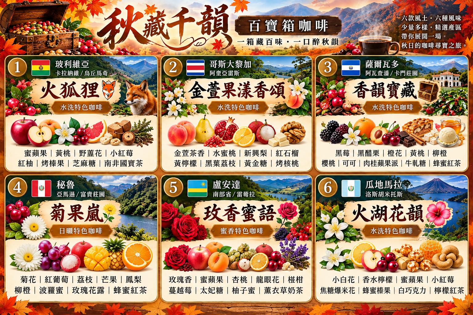 百寶箱|熱銷款精選500克小包裝咖啡生豆專區 (秋藏千韻)2
