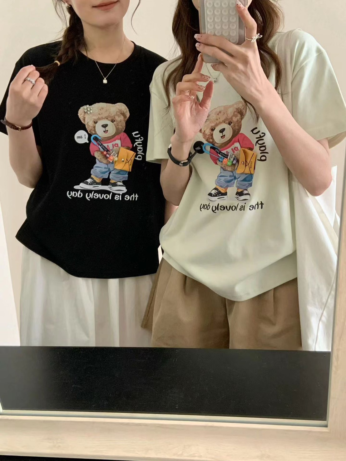 韓系 Bear Chic 立體釘珠上衣|質感通勤穿搭🐻✨2
