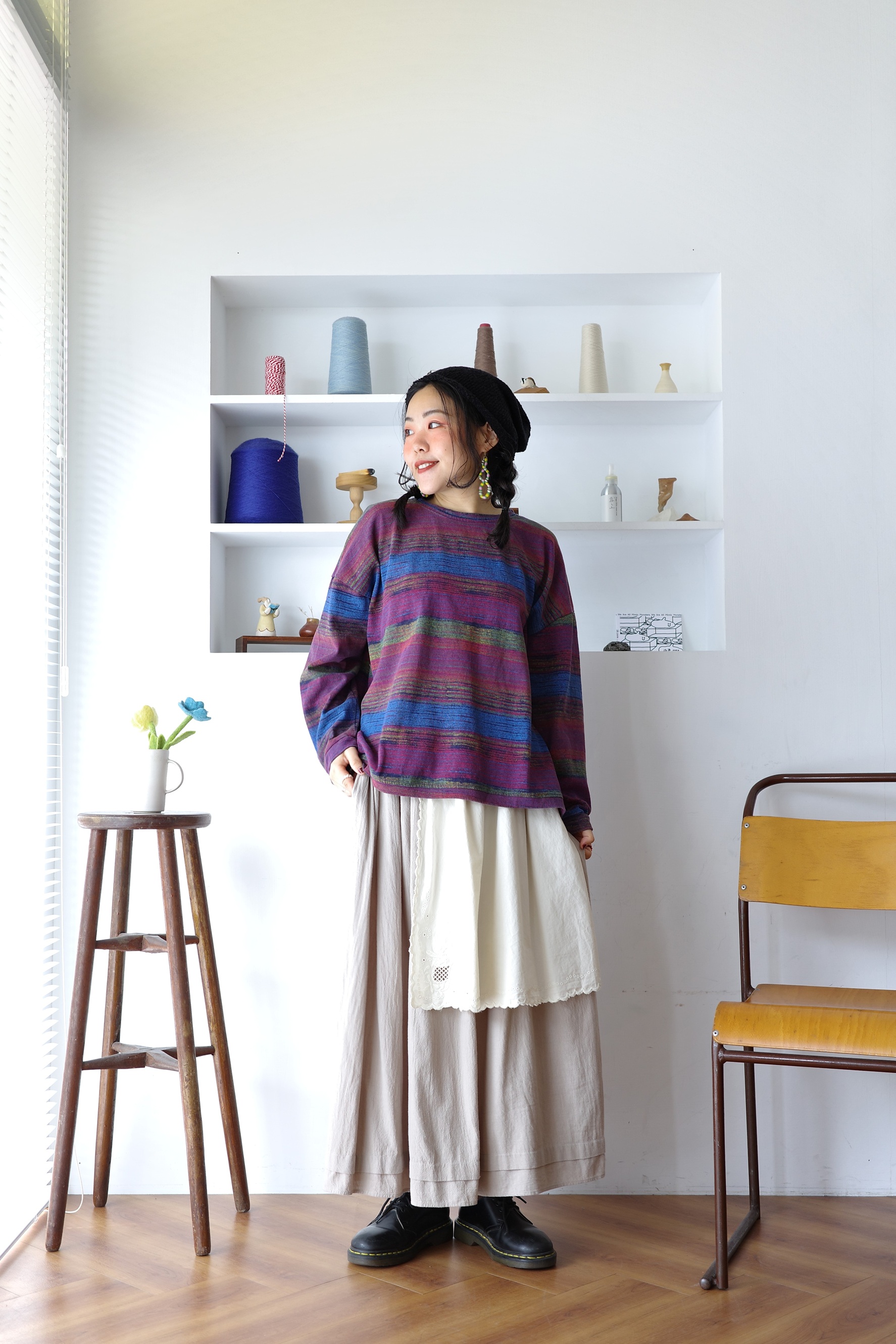 𓏭蠟筆暈染著色橫條Ｔ