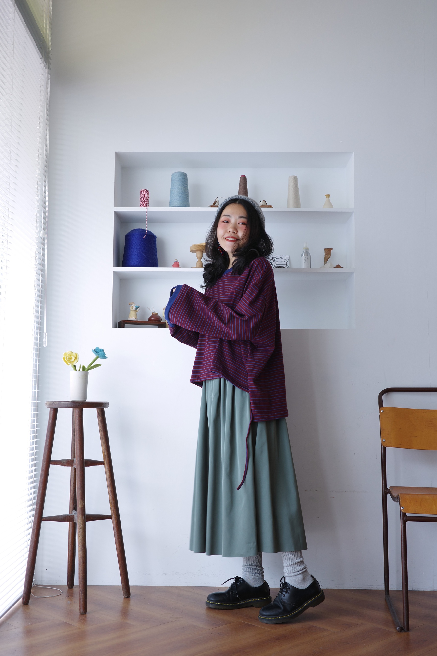 𓏭雙面穿光澤感圓裙