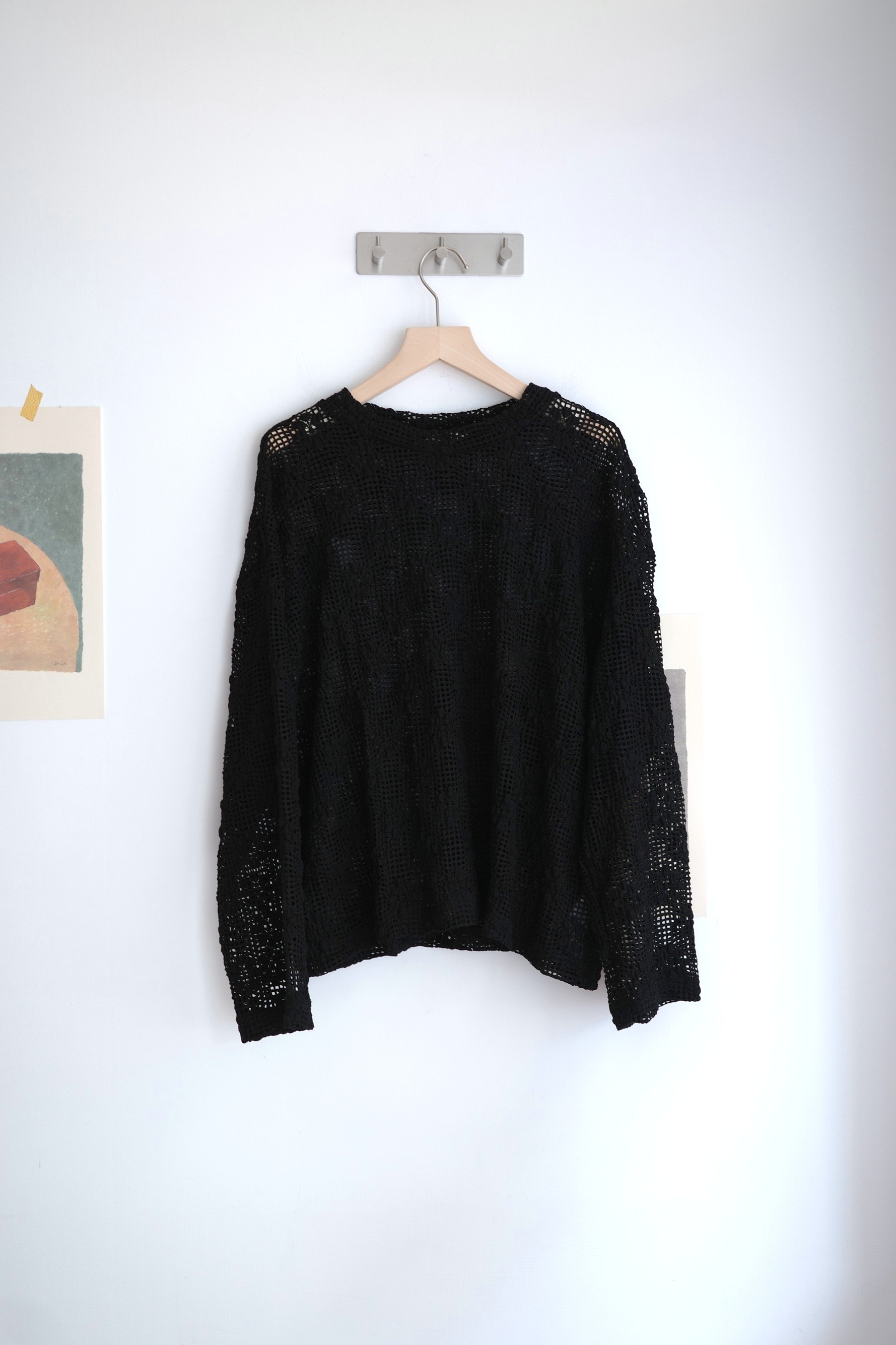 𓏭 花花織紋洞洞罩衫