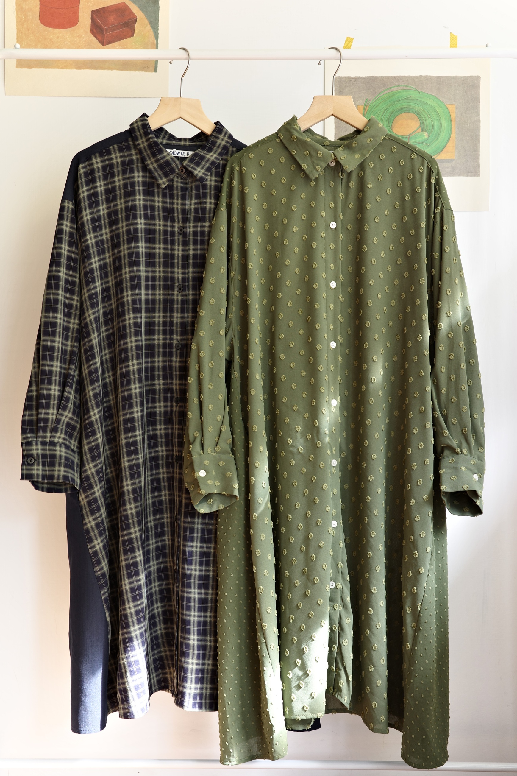 𓏭特殊布料拼接剪裁襯衫洋裝