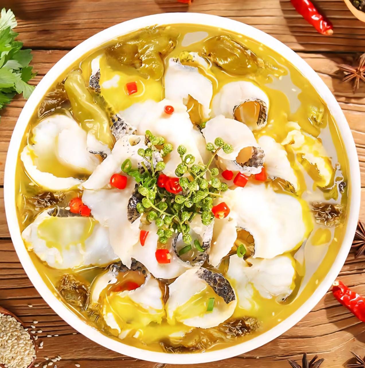 金湯酸菜魚(2~3人份)4