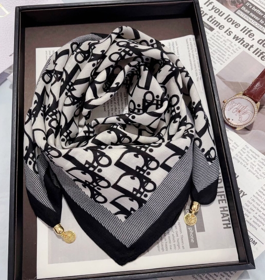 (現貨) 磁釦絲巾