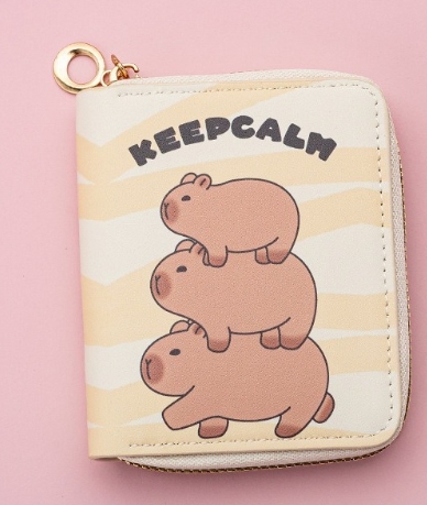 可愛水豚小拿包