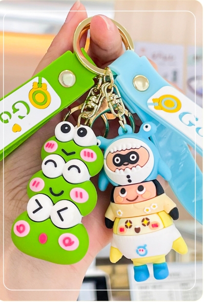 (現貨) 可愛三疊樂鑰匙圈吊飾 (現貨) 可愛三疊樂鑰匙圈吊飾