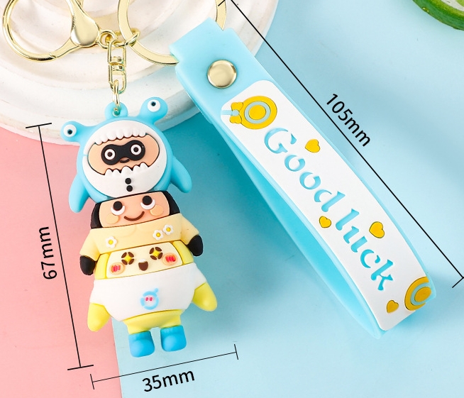 (現貨) 可愛三疊樂鑰匙圈吊飾