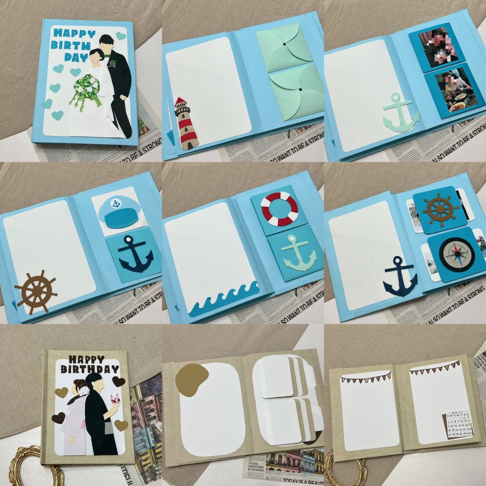 【預購】客製化扣環手工書|人像似顏繪7