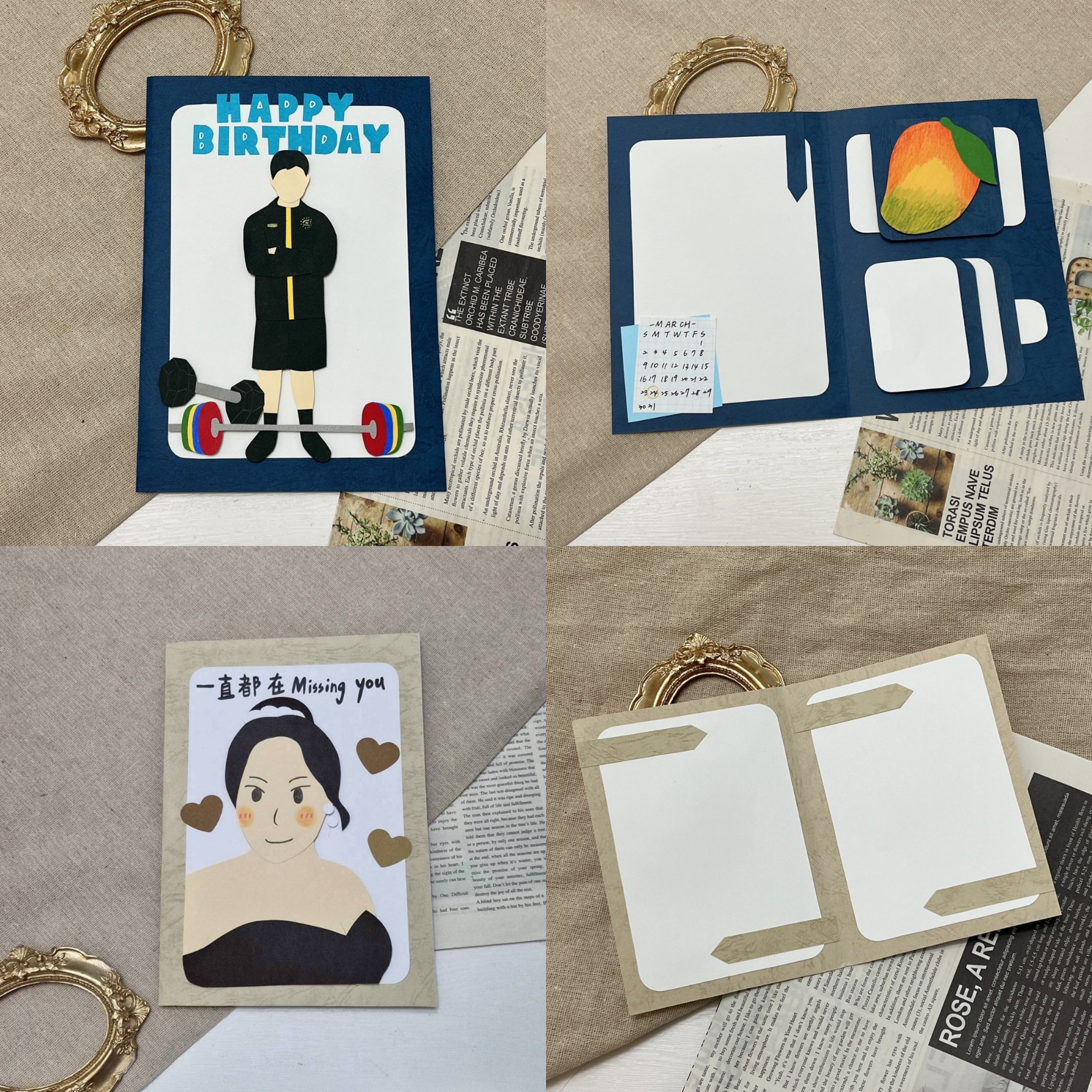 【預購】客製化手工卡片|單人似顏繪12