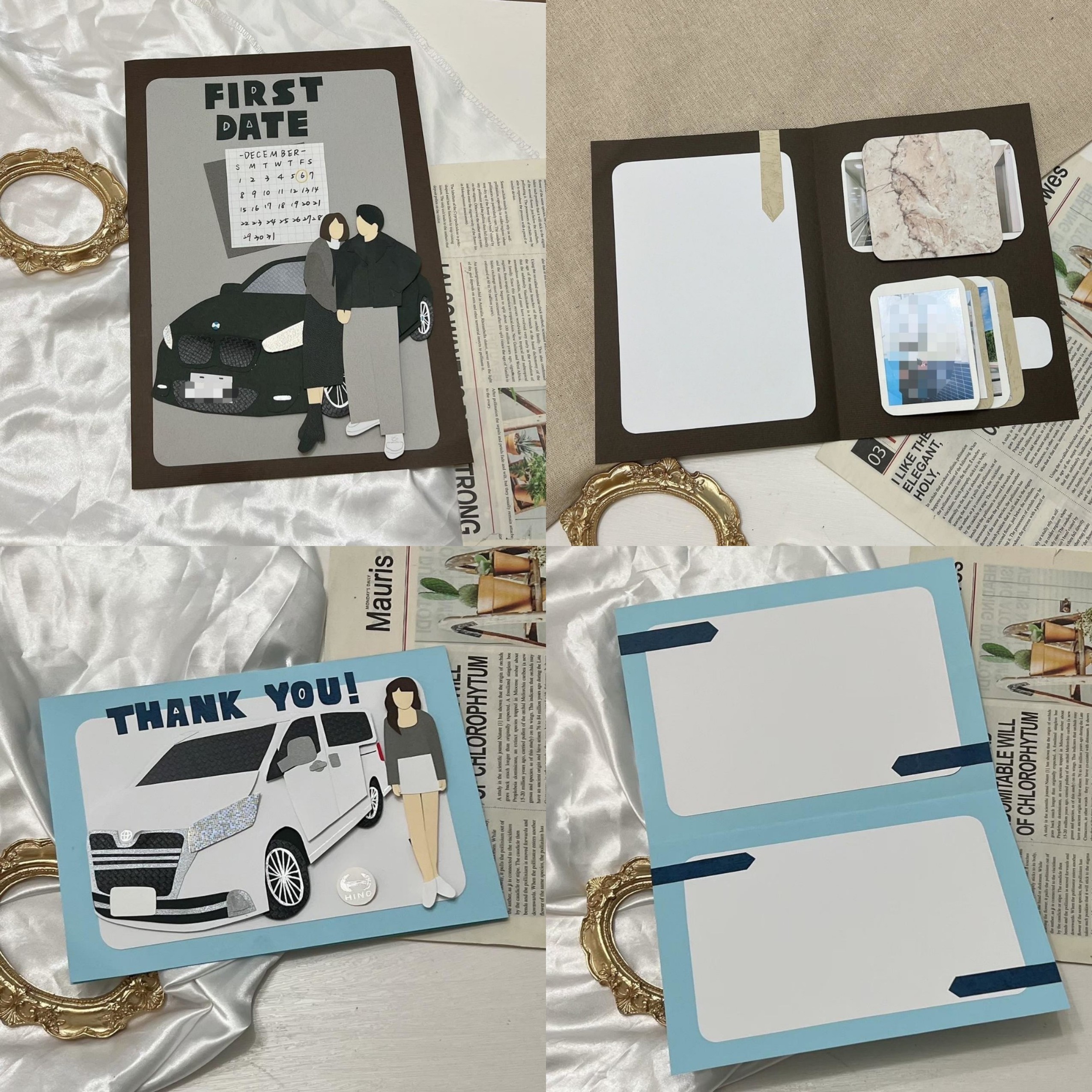 【預購】客製化手工卡片|似顏繪汽車款4