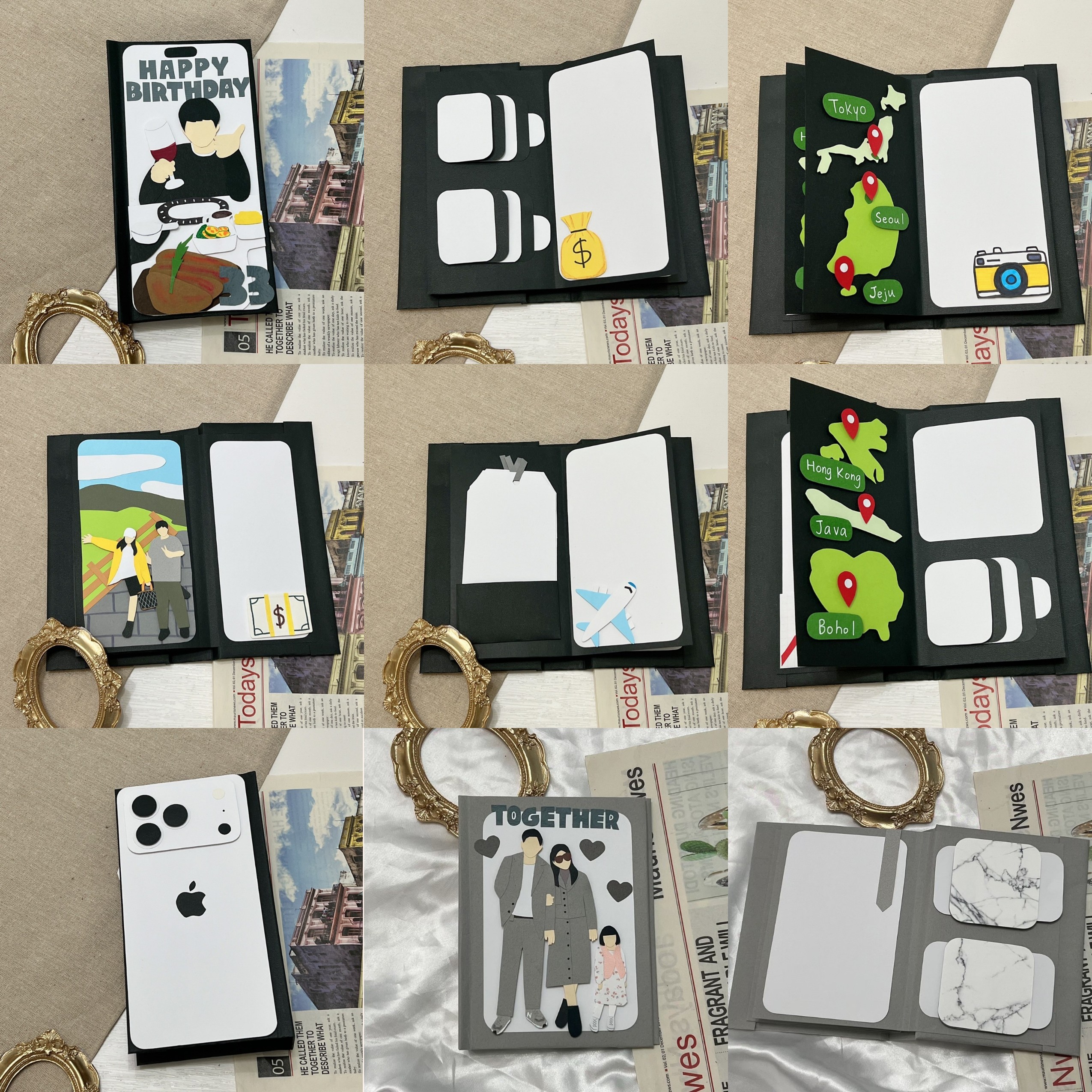 【預購】客製化扣環手工書|人像似顏繪15