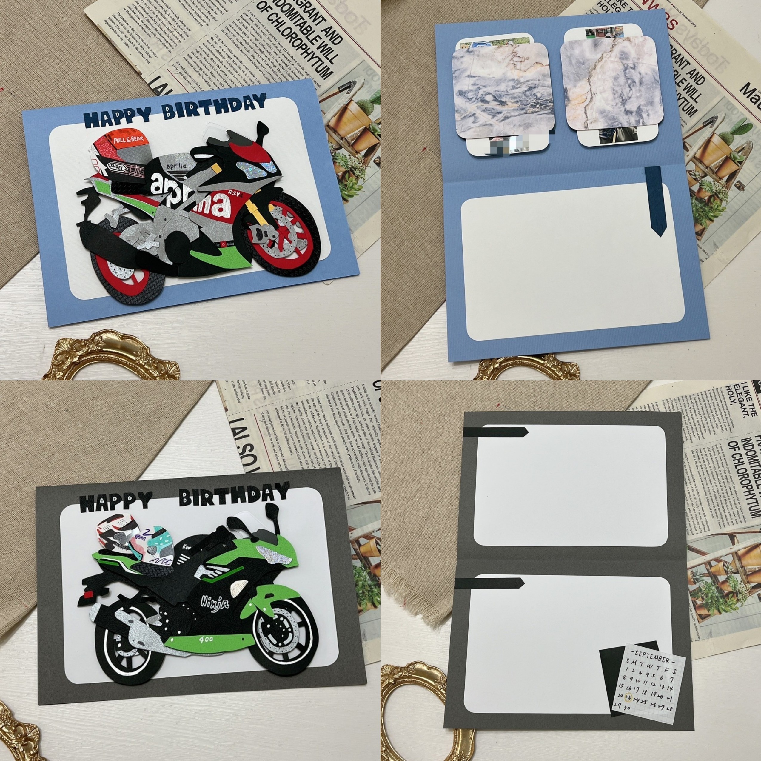 【預購】客製化手工卡片|檔車機車款6