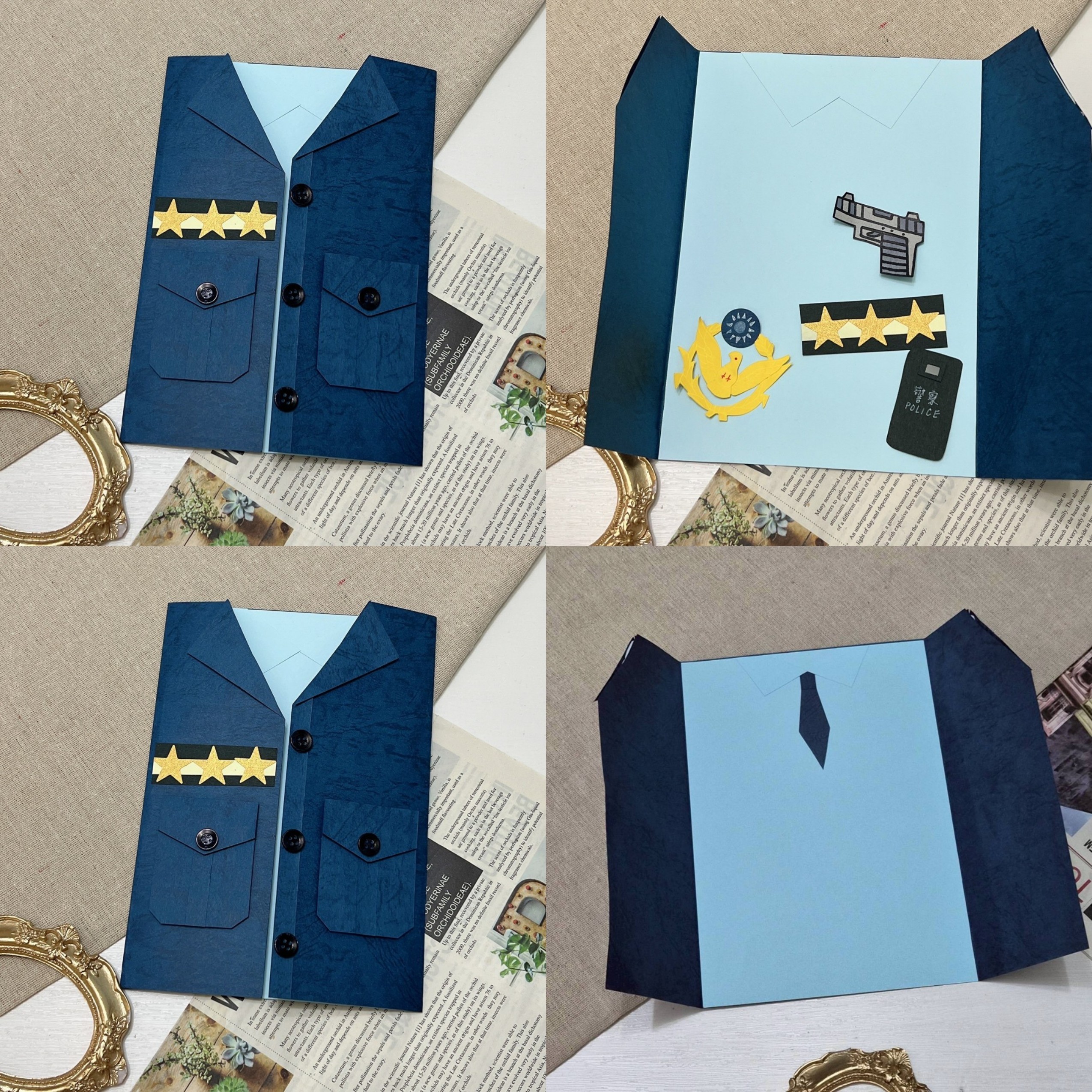 【預購】客製化制服卡片|警察款6