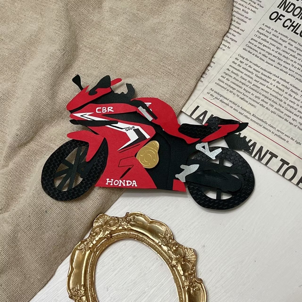 【預購】客製化紙雕裝飾|機車擋車款12