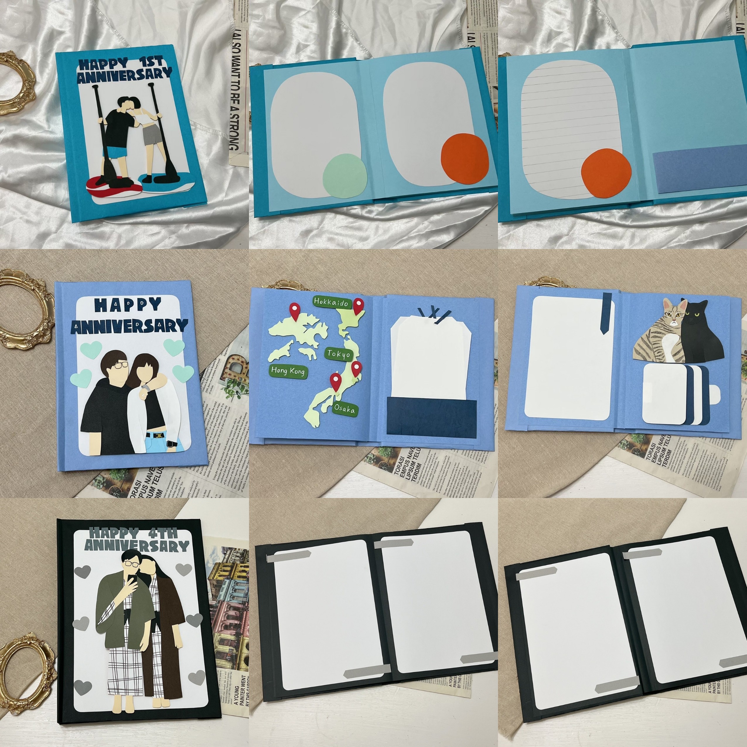 【預購】客製化扣環手工書|人像似顏繪17