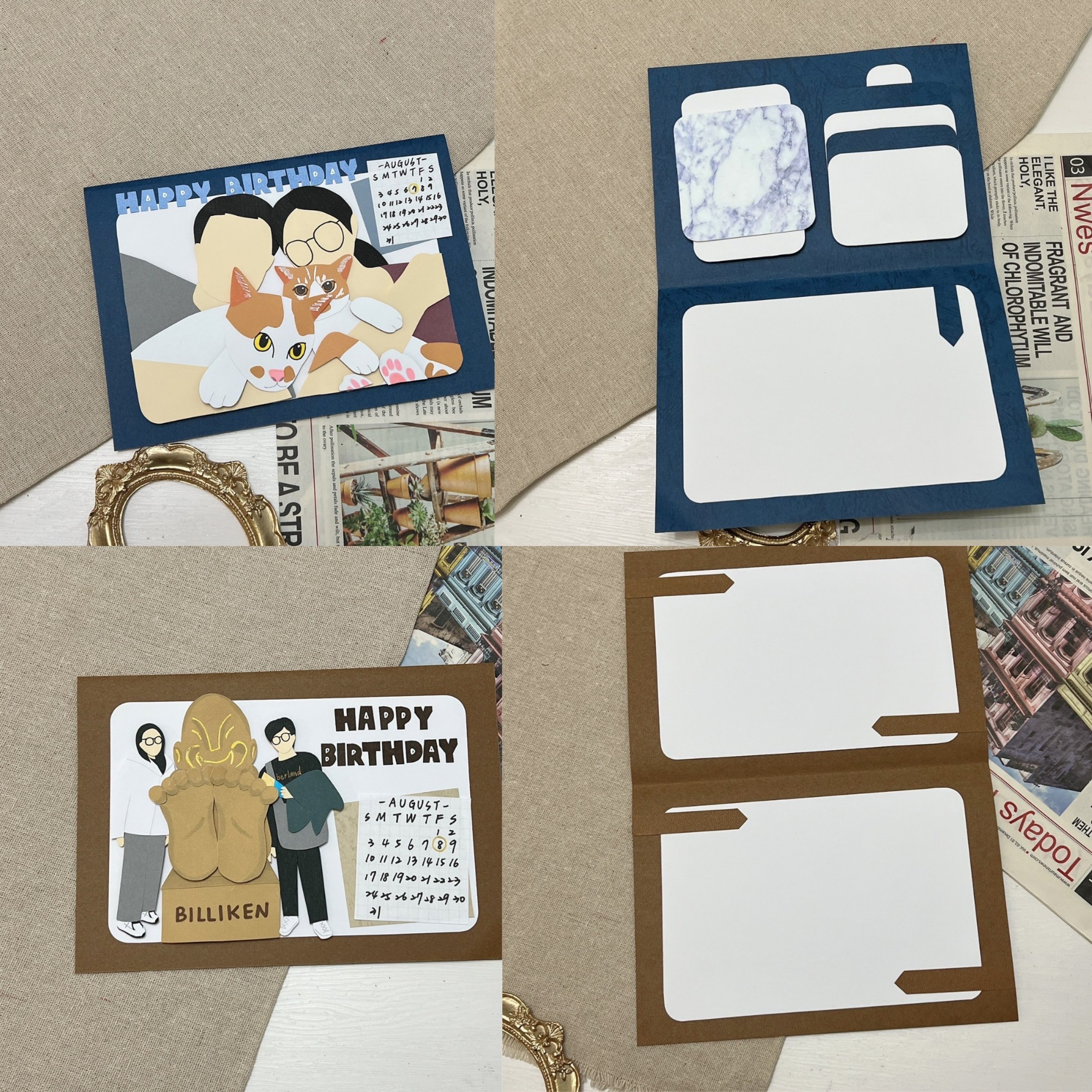 【預購】客製化手工卡片|多人似顏繪15