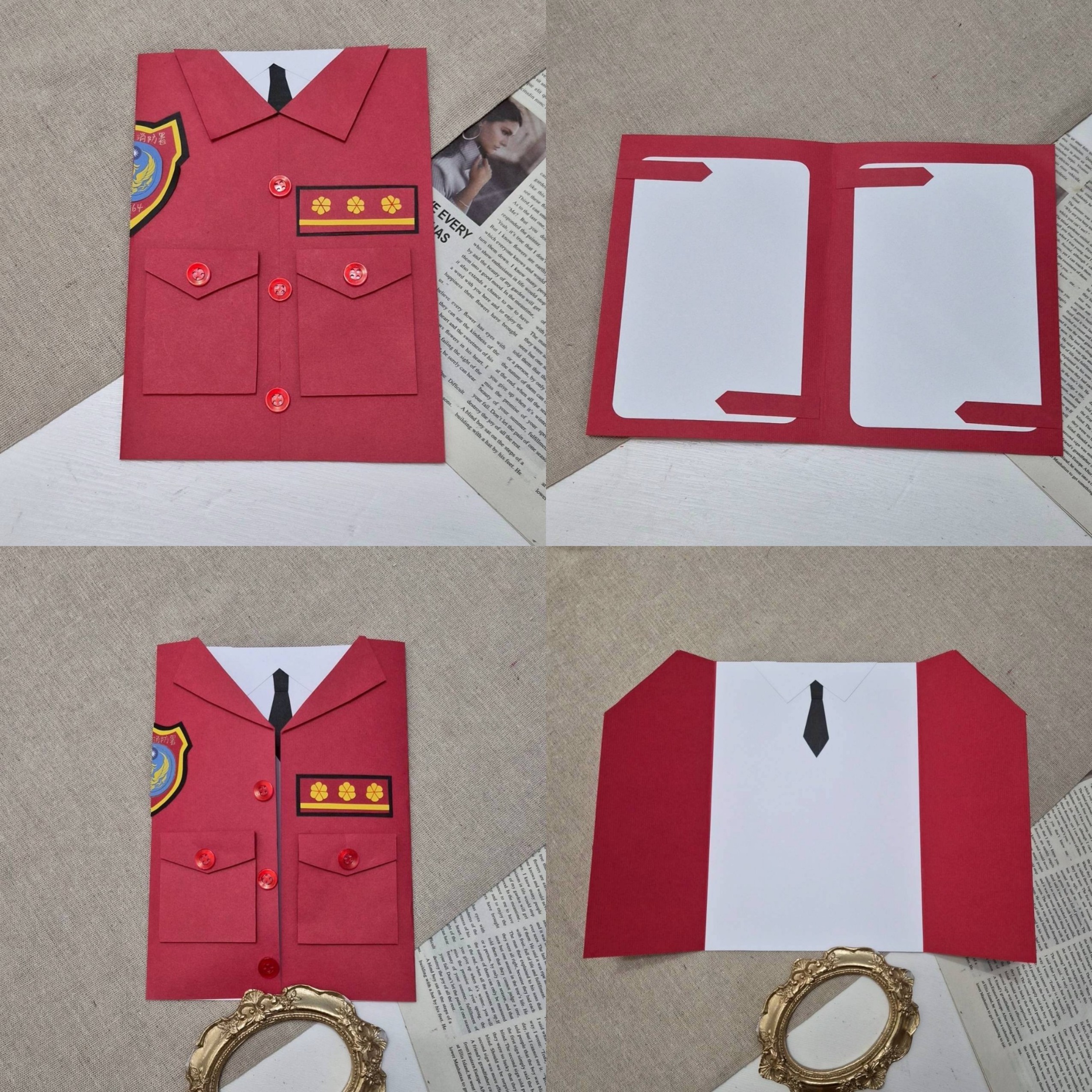 【預購】客製化制服卡片|消防款2