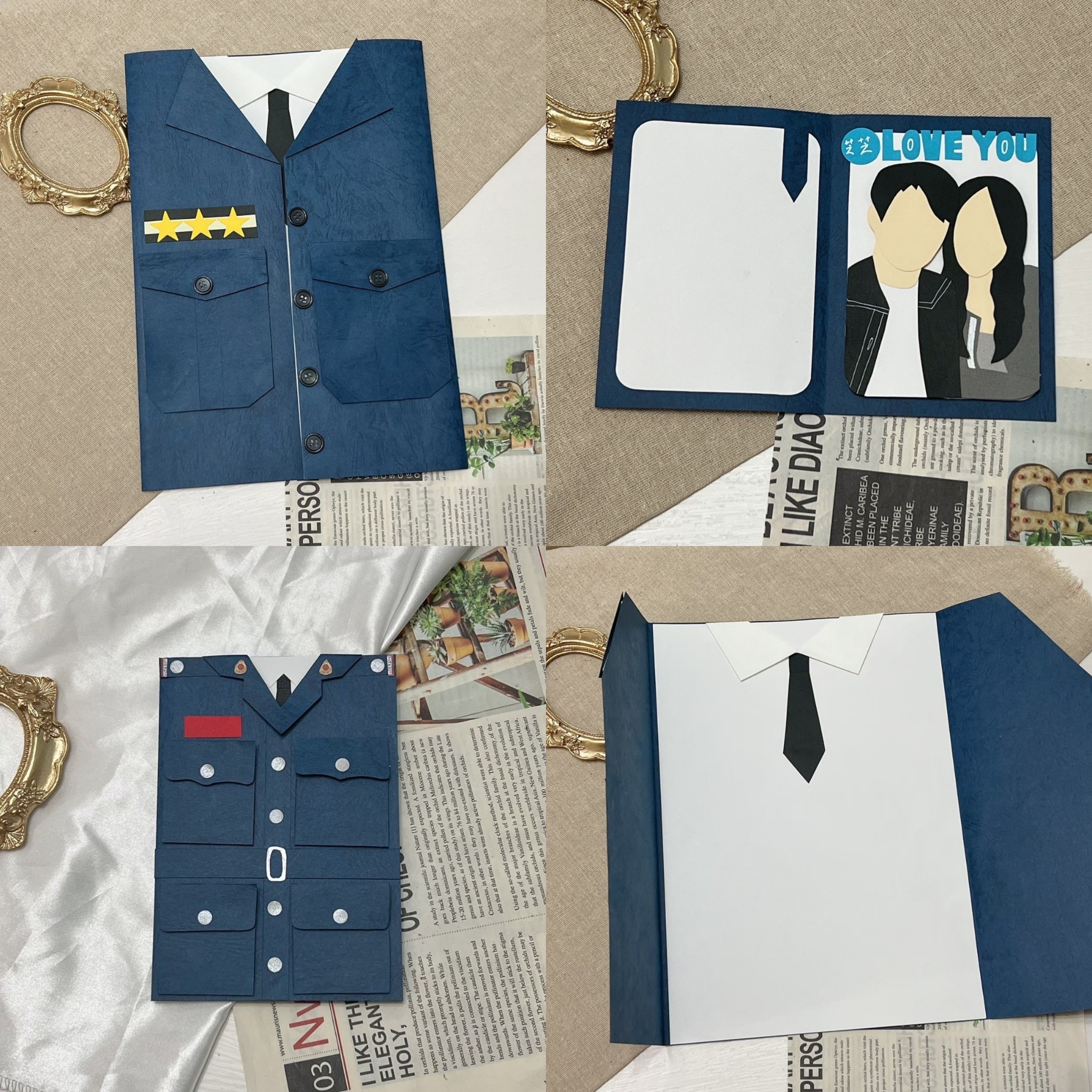 【預購】客製化制服卡片|警察款2