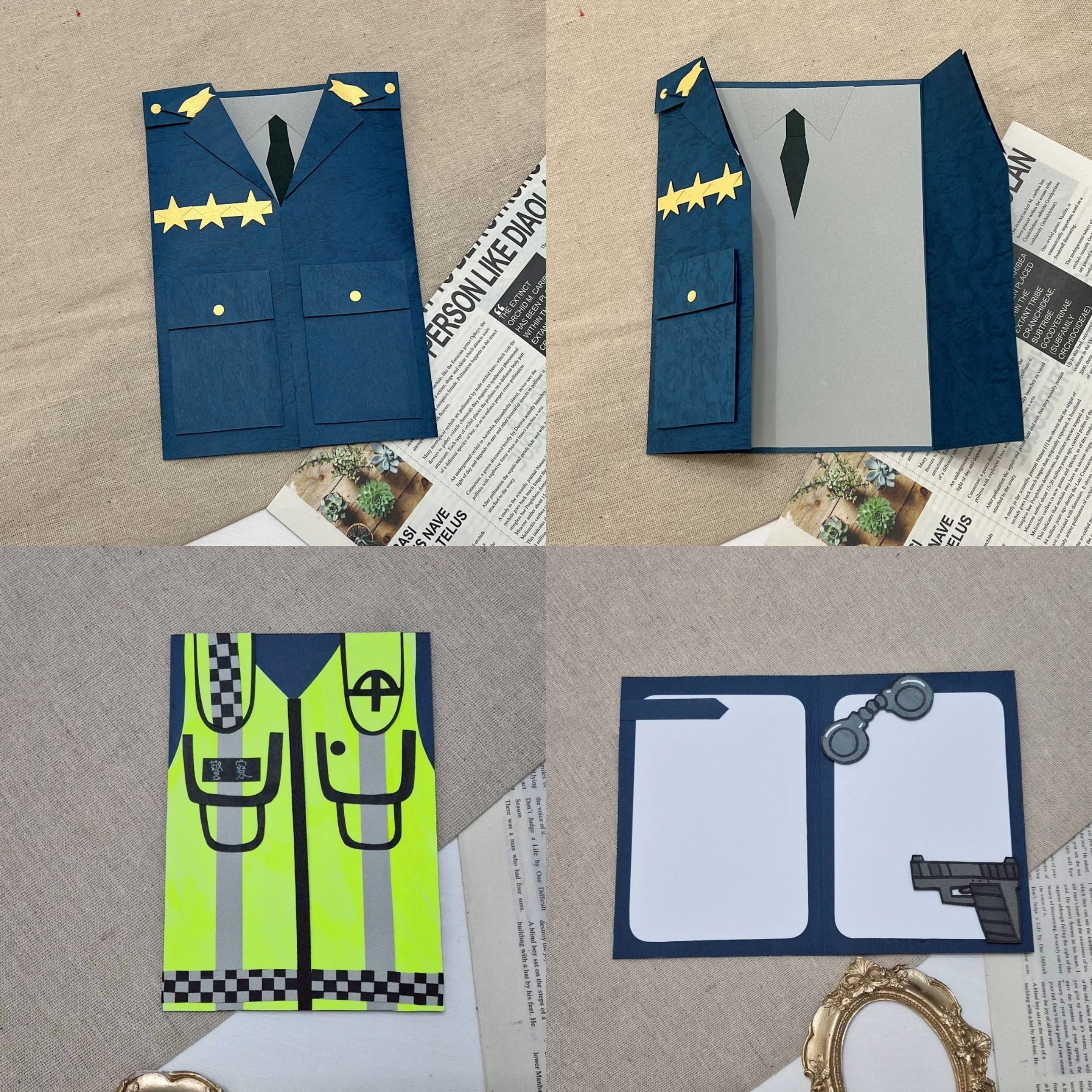 【預購】客製化制服卡片|警察款10