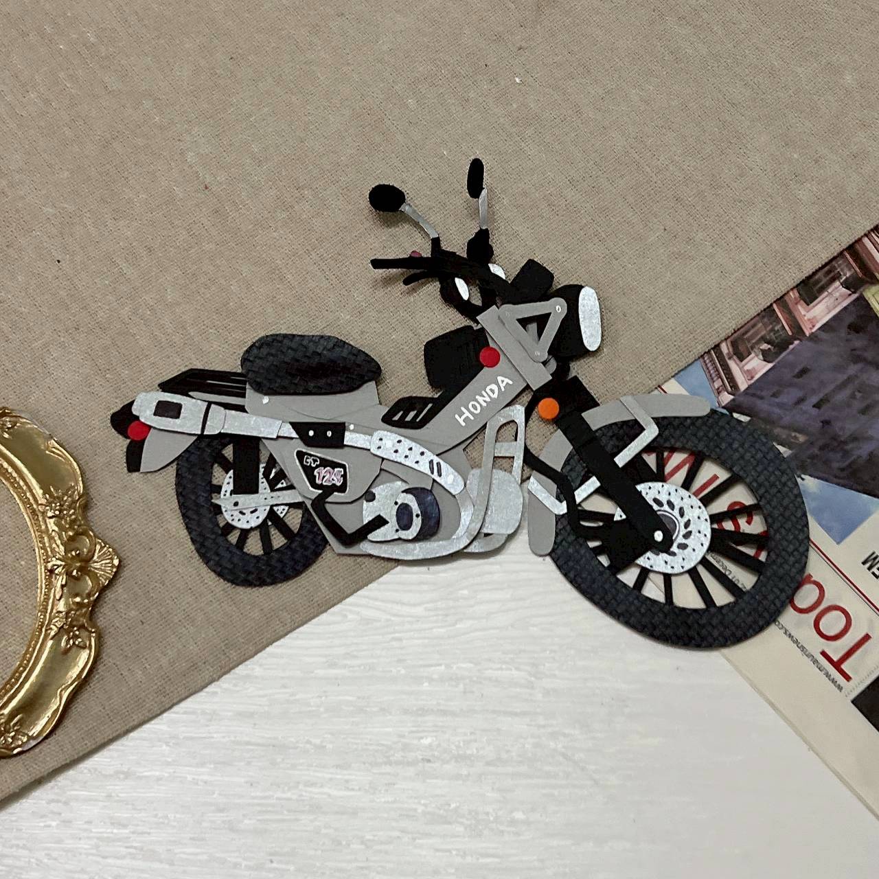 【預購】客製化紙雕裝飾|機車擋車款4