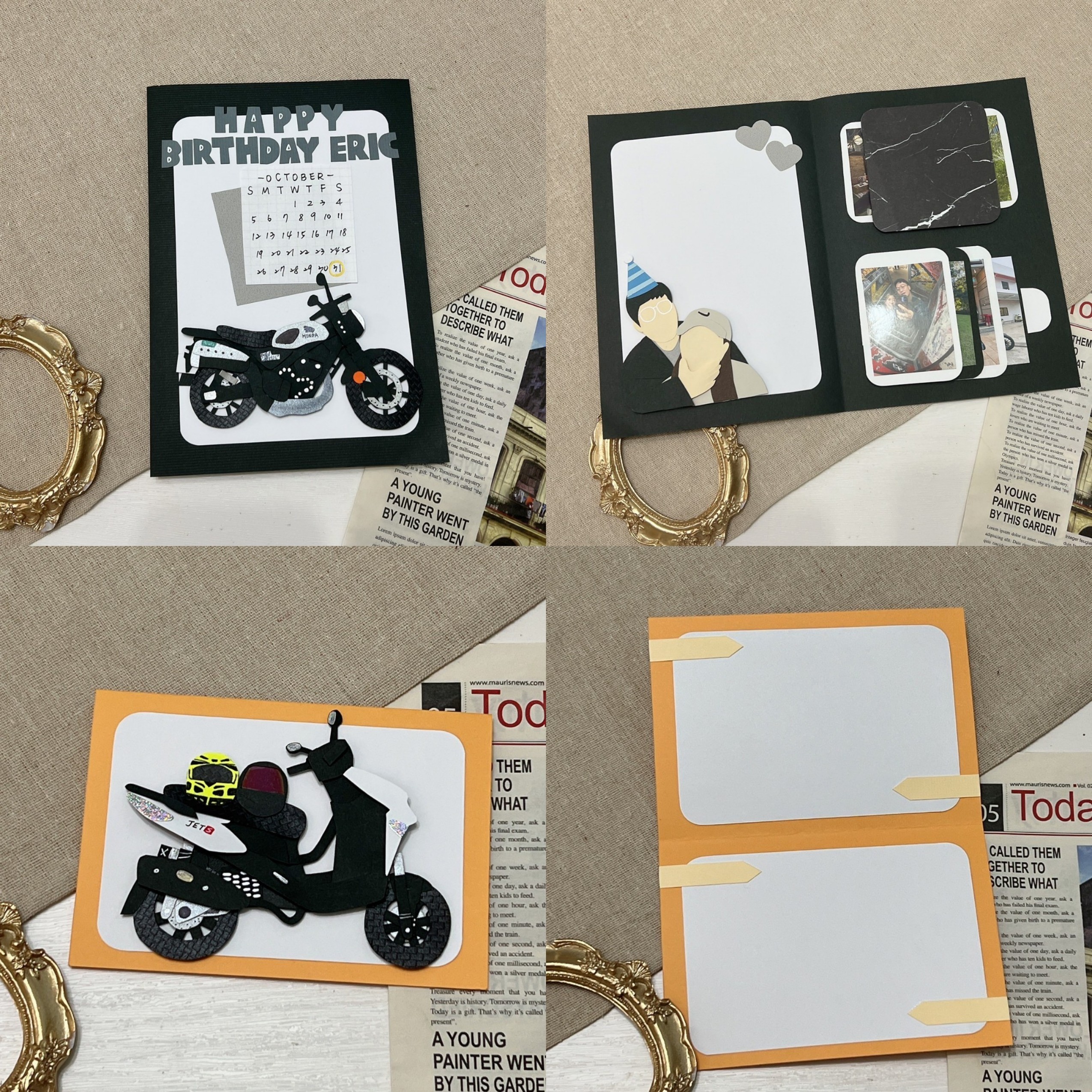 【預購】客製化手工卡片|檔車機車款22